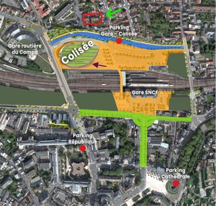 Studio 2 Chartres Gare Et Colisee A 100 M Eksteriør billede